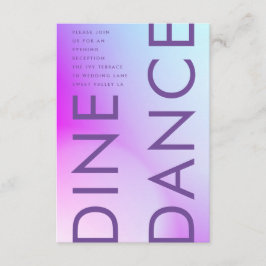 Ultra Modern gradiënt Paars valhuwelijk Informatiekaartje