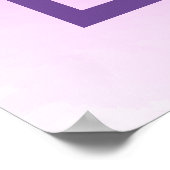 Ultra Modern gradiënt Paars valhuwelijk Poster (Hoek)