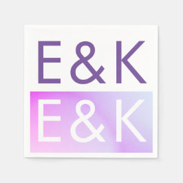 Ultra Modern gradiënt Paars valhuwelijk Servet