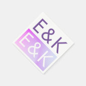 Ultra Modern gradiënt Paars valhuwelijk Servet (Hoek)