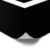 Ultra Modern groot monogram eenvoudig Poster (Hoek)