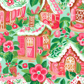 Ultra modern hot pink watercolor preppy festive fleece deken