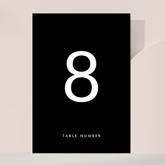 Ultra Modern Minimalistisch EENVOUDIG ZWART WIT br Kaart