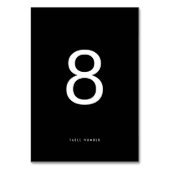 Ultra Modern Minimalistisch EENVOUDIG ZWART WIT br Kaart (Voorkant)