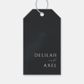 Ultra-Modern minimalistisch zwart-wit formaat Cadeaulabel (Voorkant)