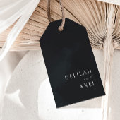 Ultra-Modern minimalistisch zwart-wit formaat Cadeaulabel