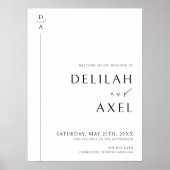 Ultra-Modern minimalistisch zwart-witbegrotingstek Poster (Voorkant)