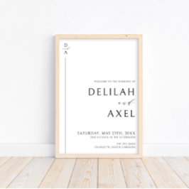 Ultra-Modern minimalistisch zwart-witbegrotingstek Poster