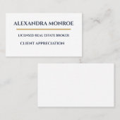 Ultra-Modern Real Estate Client Appreciation  Klantenkaartje (Voorkant / Achterkant)