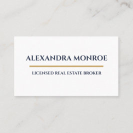 Ultra-Modern Real Estate Horizontal Business Card Visitekaartje