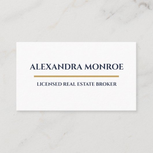 Ultra-Modern Real Estate Horizontal Business Card Visitekaartje (Voorkant)