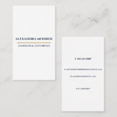 Ultra-Modern Real Estate Vertical Business Card Visitekaartje (Voorkant / Achterkant)