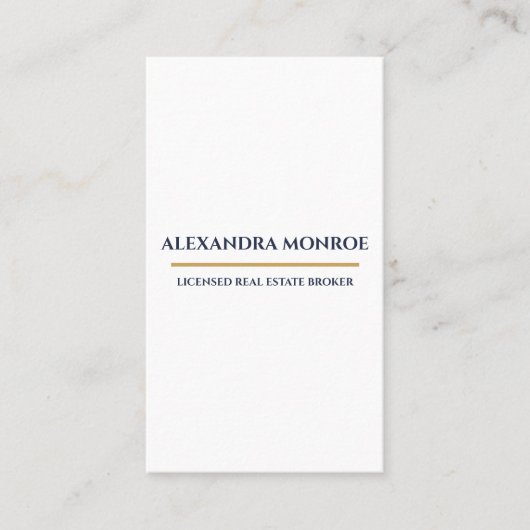 Ultra-Modern Real Estate Vertical Business Card Visitekaartje (Voorkant)