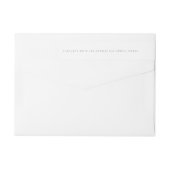 Ultra Modern Sage Green Monogram Elegant Wedding (Achterkant)