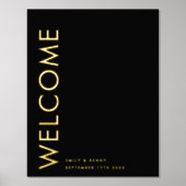 Ultra Modern Simple Weddenschap Gold Folie Afdrukken (Voorkant)