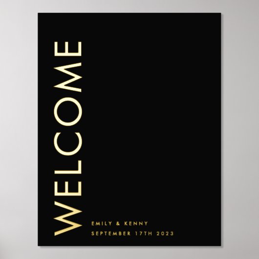 Ultra Modern Simple Weddenschap Gold Folie Afdrukken (Voorkant)