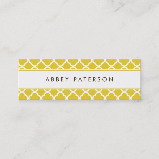 Ultra Modern Skinny Calling Card Contactkaartje (Voorkant)