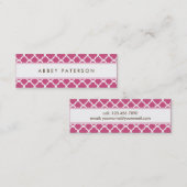 Ultra Modern Skinny Calling Card Contactkaartje (Voorkant / Achterkant)