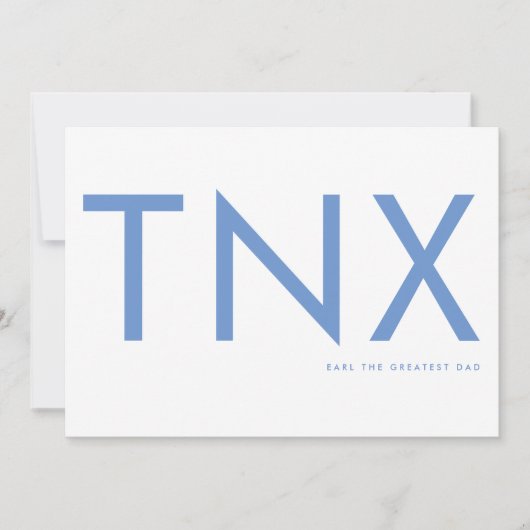 Ultra Modern Vold Baby Blue Dank je Vaderdag (Voorkant)