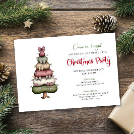 Ultra modern whimsical Christmas tree party  Kaart