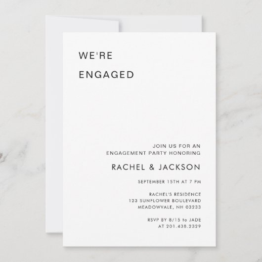 Ultra Modern Wij zijn een Betongen Partij Kaart (Voorkant)