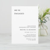 Ultra Modern Wij zijn een Betongen Partij Kaart (Staand voorkant)