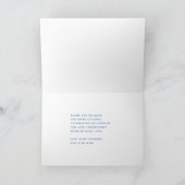 Ultra Moderne blauwe naam Eenvoudige vaders Kaart (Binnen)