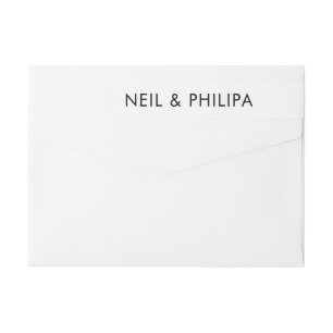 Ultra Moderne BOLD NAMES Wedding Return