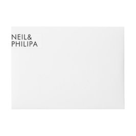 Ultra Moderne BOLD NAMES Wedding Return