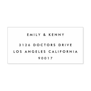 Ultra moderne eenvoudige eenvoudige bruiloft retou  zelfinktende stempel