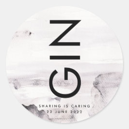 Ultra Moderne Geslacht Neutrale Bruiloft Ronde Sticker