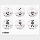 Ultra Moderne Geslachtsneutrale Bruiloft Ronde Sticker (Vel)