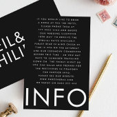 Ultra Moderne Grote Vette Namen Bruiloft Details Informatiekaartje