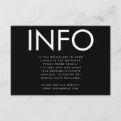 Ultra Moderne Grote Vette Namen Details Bruiloft Informatiekaartje (Voorkant)