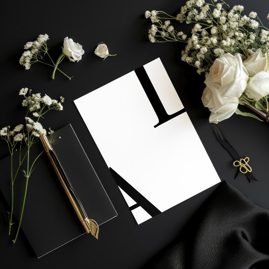 Ultra moderne lay-out Elegant Script bruiloft Kaart