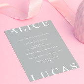 Ultra moderne lay-out Elegant Script bruiloft Kaart