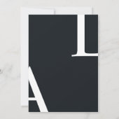 Ultra moderne lay-out Elegant Script bruiloft Kaart (Achterkant)