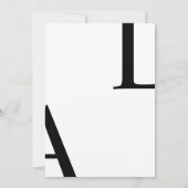 Ultra moderne lay-out Elegant Script bruiloft Kaart (Achterkant)