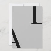 Ultra moderne lay-out Elegant Script bruiloft Kaart (Achterkant)