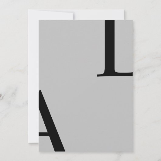 Ultra moderne lay-out Elegant Script bruiloft Kaart (Achterkant)