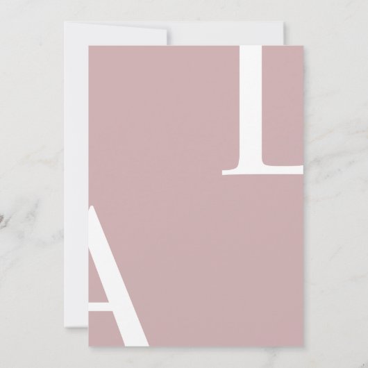 Ultra moderne lay-out Elegant Script bruiloft Kaart (Achterkant)