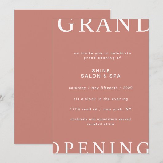 ultra moderne lay-out elegante script opening kaart (Voorkant / Achterkant)