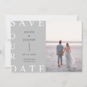 ultra moderne lay-out foto Save the Date Kaart (Voorkant)
