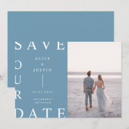 ultra moderne lay-out foto Save the Date Kaart