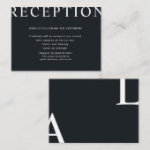 ultra moderne lay-out receptie enclosure kaart (Voorkant / Achterkant)