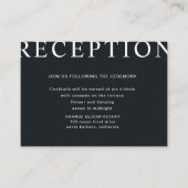 ultra moderne lay-out receptie enclosure kaart (Voorkant)