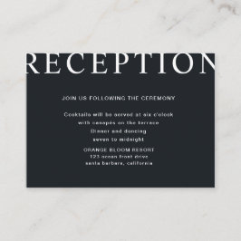 ultra moderne lay-out receptie enclosure kaart