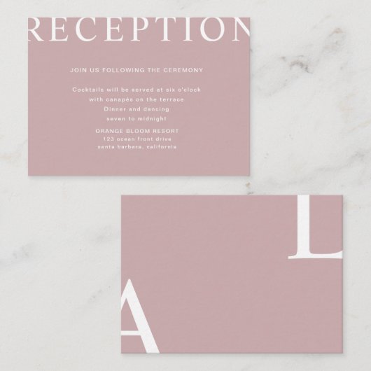 ultra moderne lay-out receptie enclosures kaart (Voorkant / Achterkant)