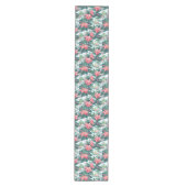 Ultra moderne magenta groene preppy kerstloper medium tafelloper (Voorkant)