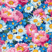 Ultra moderne magenta roze bloemen cadeau zak wrap medium cadeauzakje